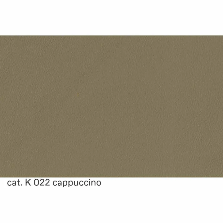 Scaun de sufragerie din oțel cromat și piele Fabricat în Italia - Beniamino Viadurini