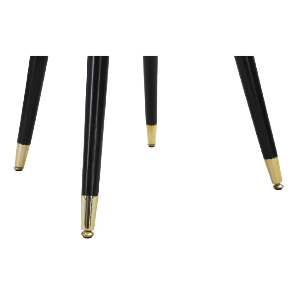 Scaun de sufragerie din lemn cu scaun acoperit din țesătură - Latina Viadurini