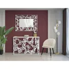 Scaun de sufragerie din lemn cu scaun acoperit din țesătură - Latina Viadurini