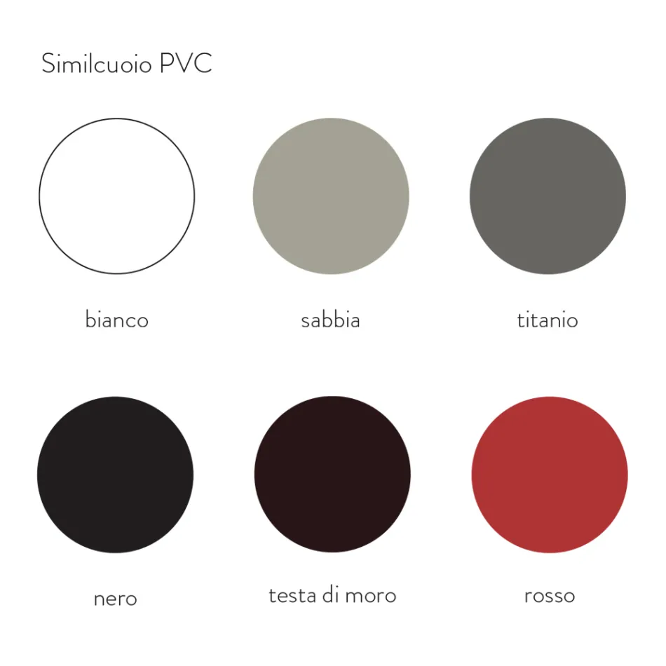 Scaun de Sufragerie Metal Imbracat Imitatie Piele, 4 Bucati - Nadia Viadurini