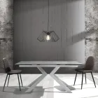 Scaun de sufragerie din microfibra si metal negru mat 4 piese - Jake Viadurini