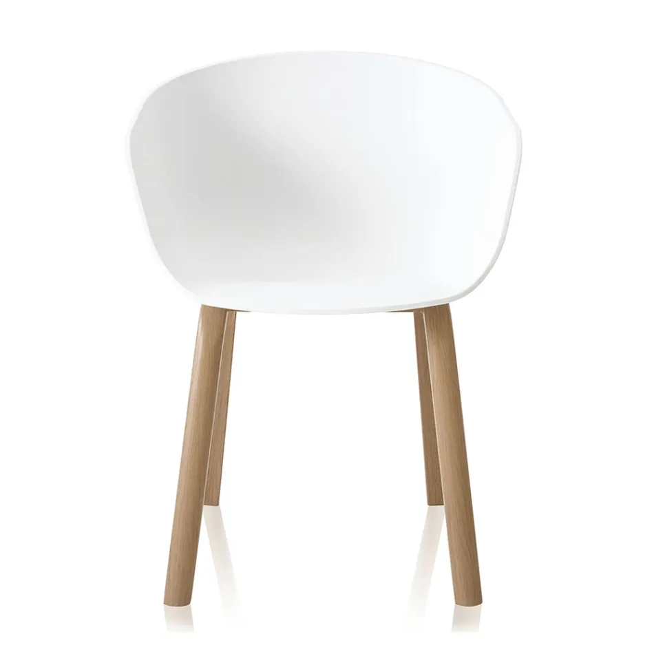 Scaun de Sufragerie din Polipropilena si Metal 4 Bucati - Severina Viadurini