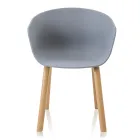 Scaun de Sufragerie din Polipropilena si Metal 4 Bucati - Severina Viadurini