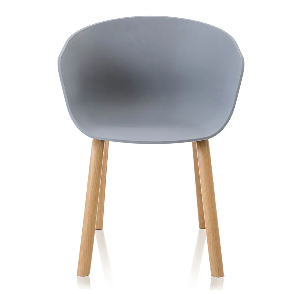 Scaun de Sufragerie din Polipropilena si Metal 4 Bucati - Severina Viadurini