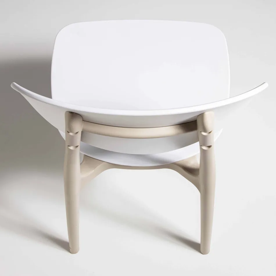 Scaun de sufragerie din polipropilenă stivuibil, 4 bucăți - Zagreb Viadurini