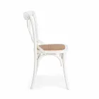 Scaun de sufragerie din Rattan și lemn Design clasic Homemotion - Meridia Viadurini