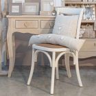 Scaun de sufragerie din Rattan și lemn Design clasic Homemotion - Meridia Viadurini