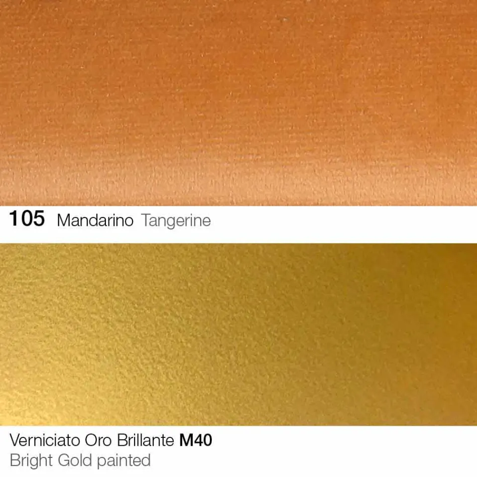 Scaun de sufragerie din stofă cu picioare aurii Made in Italy - Marchesi Viadurini