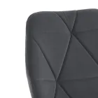 Scaun de Sufragerie din Tesatura si Metal Auriu 4 Piese - Smeralda Viadurini