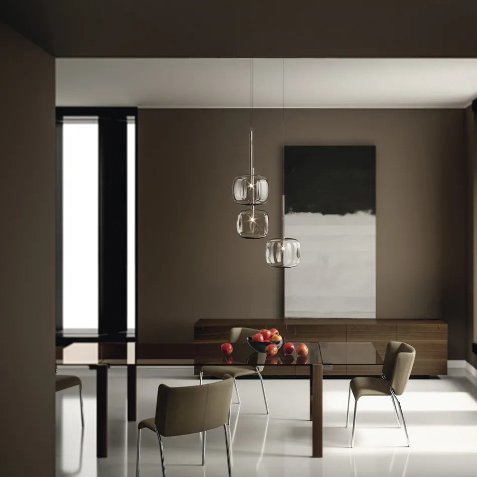 Scaun de Sufragerie Imbracat in Ecopiele Made in Italy - Giulia Viadurini