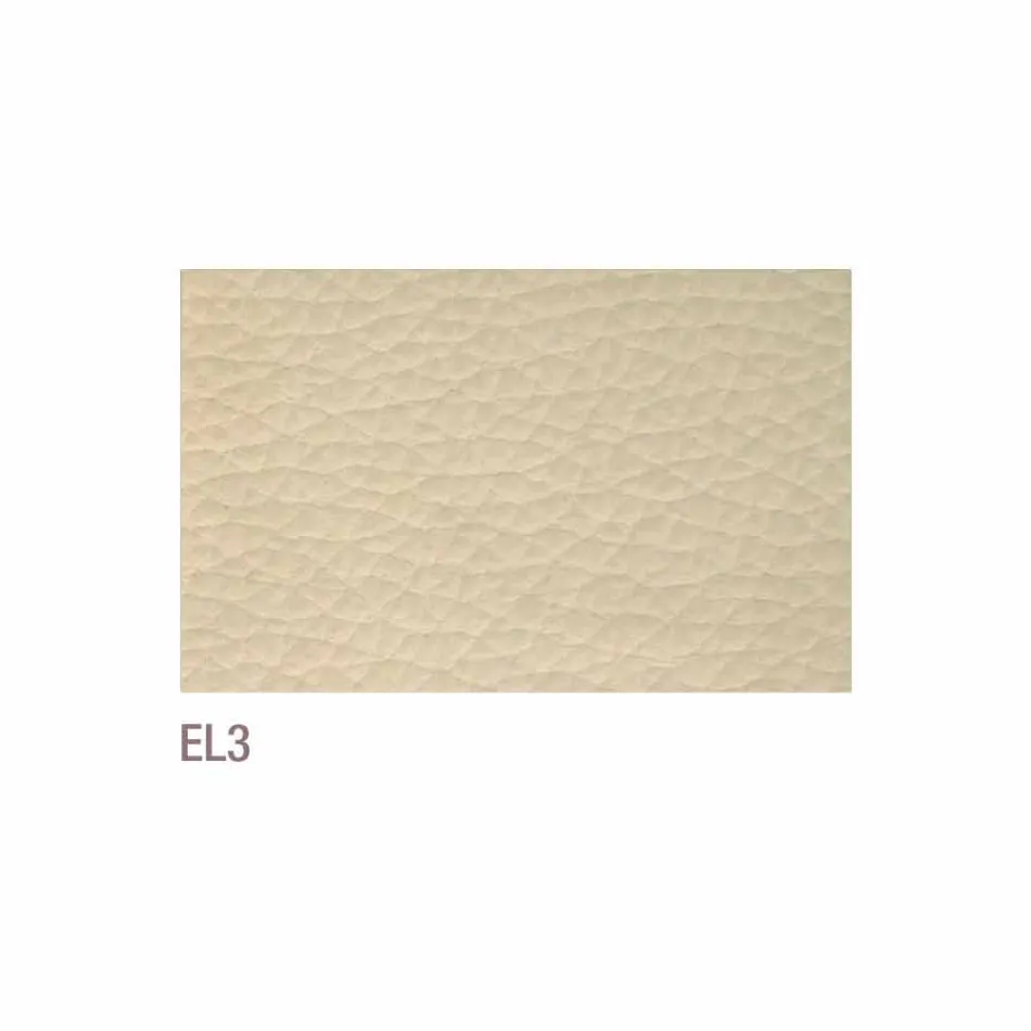 Scaun de mese din piele Bessie dove din piele, fabricat în Italia Viadurini