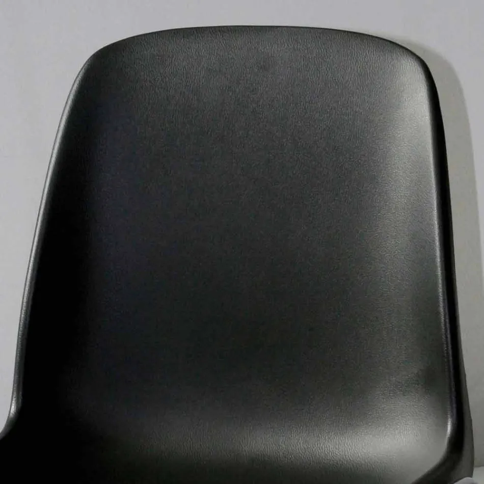 Scaun modern pentru sală de ședințe sau sală de conferințe din metal și ABS negru - Zetica Viadurini