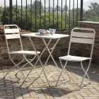 Scaun de grădină pliabil fabricat în întregime din metal - Ribbon Viadurini