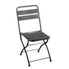 Scaun de grădină pliabil fabricat în întregime din metal - Ribbon Viadurini