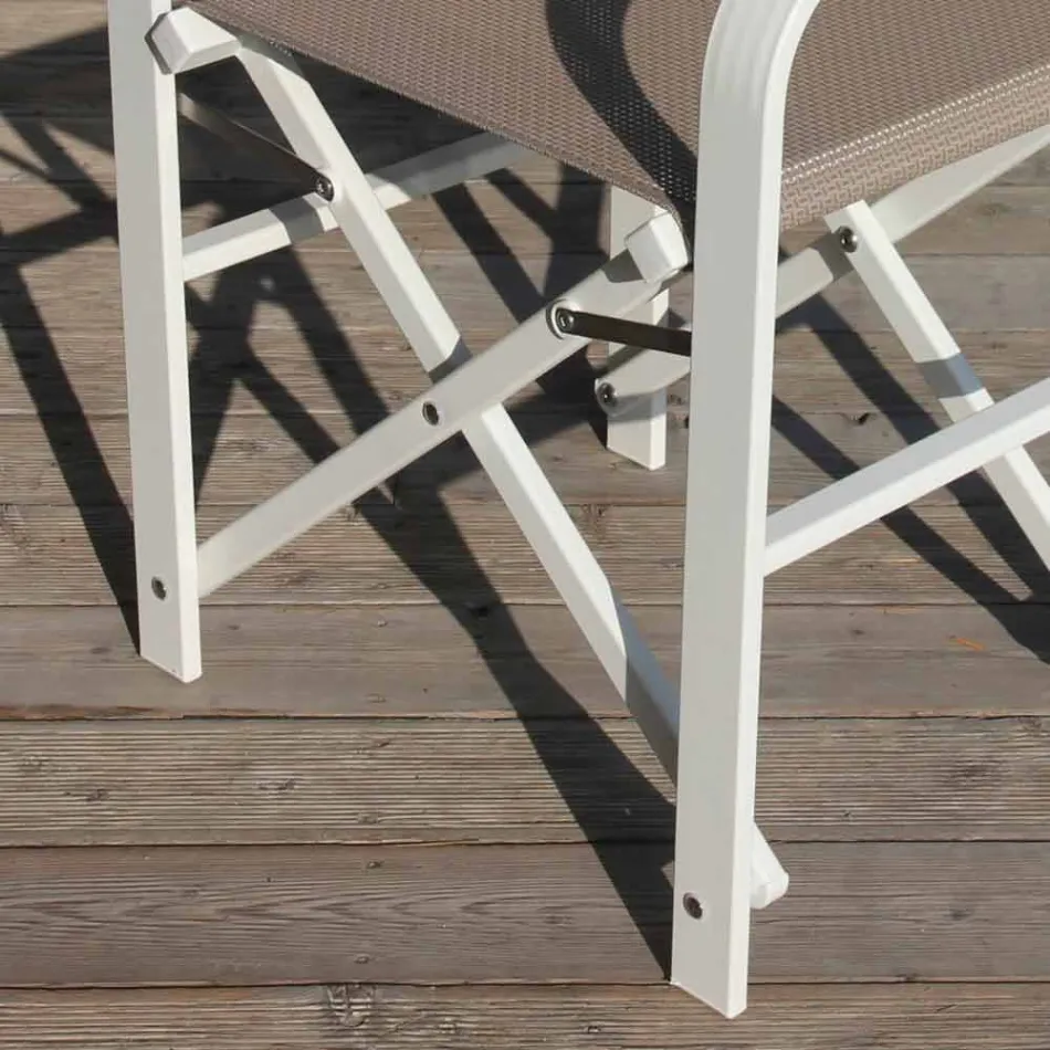 Scaun director pliabil în pânză Made in Italy, 2 bucăți - Susy Viadurini