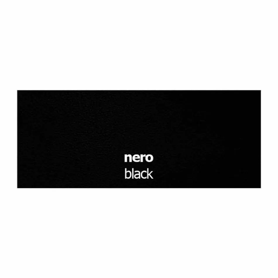 Scaun tapițat din piele cu structură metalică Fabricat în Italia, 2 bucăți - Zinc Viadurini