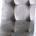 Scaun de sufragerie tapițat din catifea, rezistent la pete, 4 bucăți - Kylie Viadurini