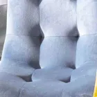 Scaun de sufragerie tapițat din catifea, rezistent la pete, 4 bucăți - Kylie Viadurini