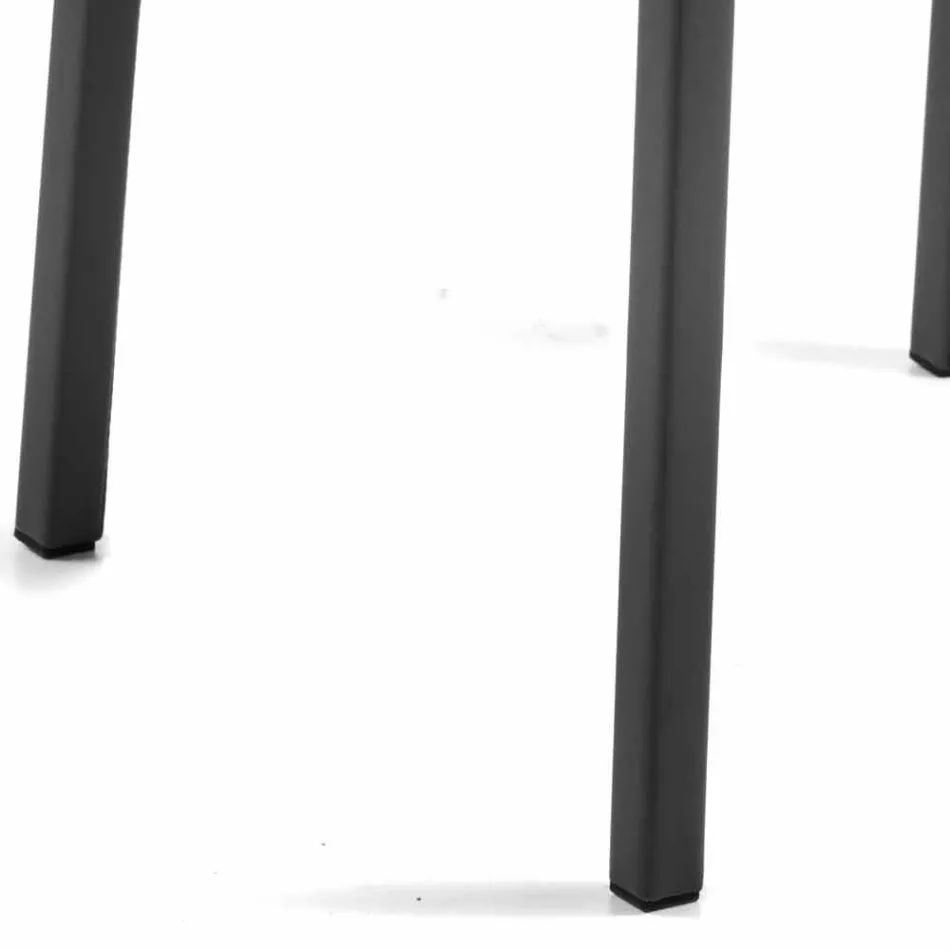 Scaun de mese de design din piele ecologică Bessie XL, fabricat în Italia Viadurini