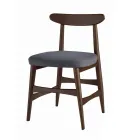 Scaun de sufragerie tapitat din lemn masiv Made in Italy - Salicornia Viadurini