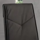 Scaun de sufragerie din piele artificială ciocanată tapițat 2 piese - Robocop Viadurini