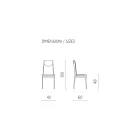 Scaun de sufragerie din piele artificială ciocanată tapițat 2 piese - Robocop Viadurini