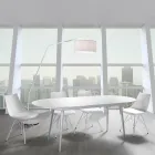 Scaun de Sufragerie din Piele, Polipropilena si Metal 2 Piese - Renella Viadurini