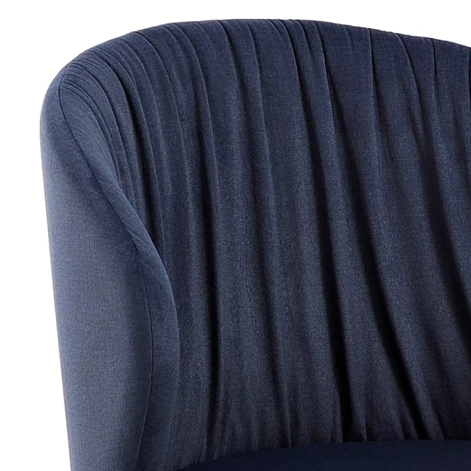 Scaun de sufragerie din stofa cu design modern elegant - Reginaldo Viadurini