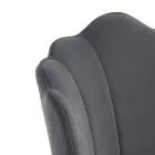 Scaun de Sufragerie din Tesatura si Metal Finisaj Auriu 4 Piese - Rafinat Viadurini