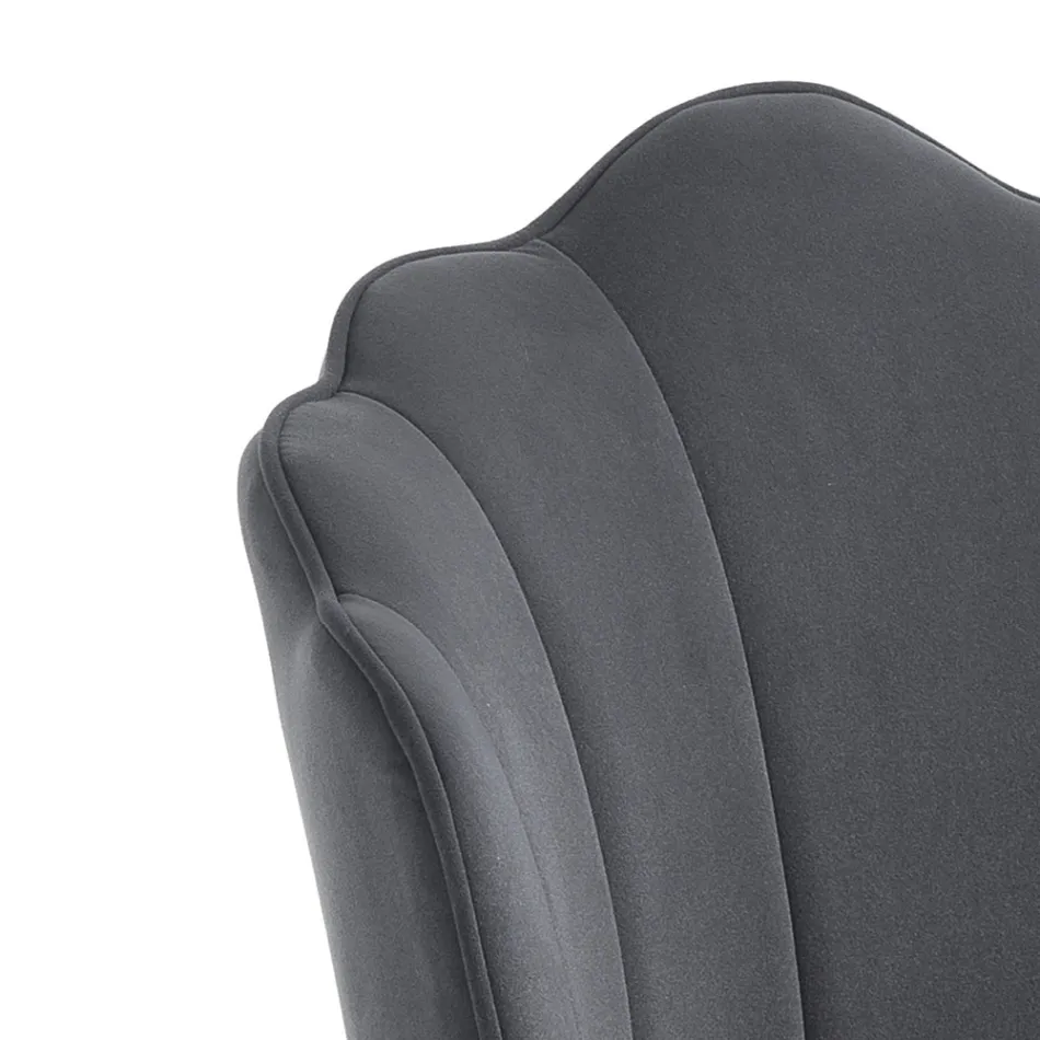 Scaun de Sufragerie din Tesatura si Metal Finisaj Auriu 4 Piese - Rafinat Viadurini