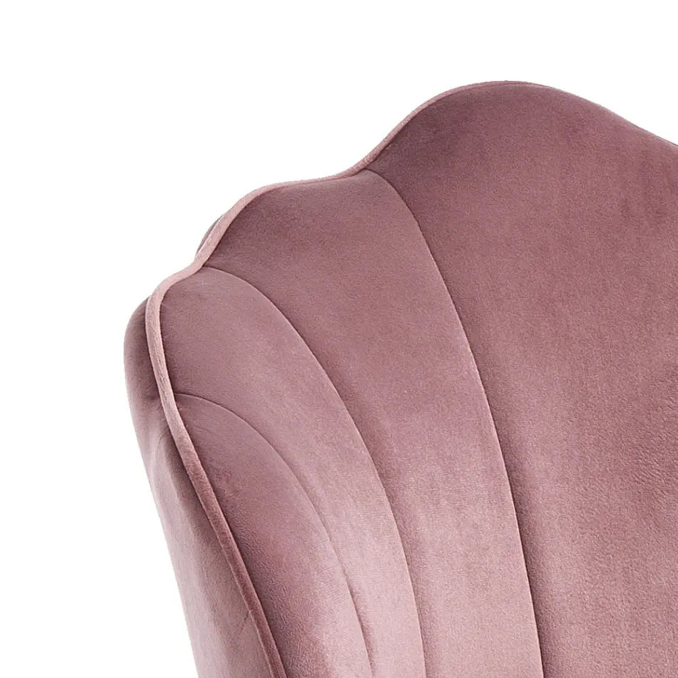 Scaun de Sufragerie din Tesatura si Metal Finisaj Auriu 4 Piese - Rafinat Viadurini