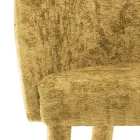 Scaun de Sufragerie Tapitat cu Tesatura Made in Italy 4 Piese - Tagata Viadurini