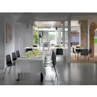 Scaun de sufragerie din metal și polipropilenă fabricat în Italia, 4 piese - Carlita Viadurini