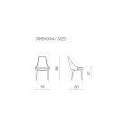 Scaun Sufragerie Tesatura cu Sezut Modelat si Tapitat 4 Bucati - Isaak Viadurini