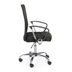 Scaun de Birou cu Cotiere din Otel si Poliester Colorat - Barberina Viadurini