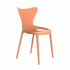 Scaune de grădină de design stivuibile din polipropilenă 4 bucăți - Love by Vondom Viadurini