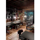 Fabricate în Italia Scaune de sufragerie din lemn și polipropilenă, 2 bucăți - Trifoi Viadurini