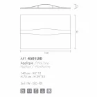 Selene Art &amp; Light întăritură cu panouri texturate 140xH75 cm Viadurini