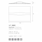 Selene Art &amp; Light întăritură cu panouri texturate 140xH75 cm Viadurini