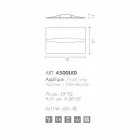 Selene Art &amp; Light applique cu panouri texturate realizate manual Viadurini