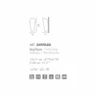 Selene Bloom manual sticlă appliqué în Italia 12x11 H 28 cm Viadurini