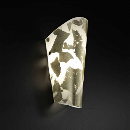 Selene Bloom manual sticlă appliqué în Italia 12x11 H28cm Viadurini