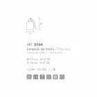 Selene Bossa Nova veioză O11 H16cm, ametist sticlă suflată Viadurini