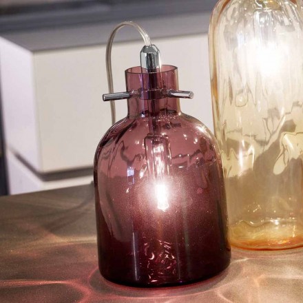 Selene Bossa Nova veioză O11 H16cm, ametist sticlă suflată Viadurini