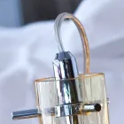 Selene Bossa Nova masă lampă Ø15 H 21cm din chihlimbar de sticlă suflată Viadurini