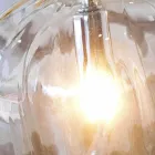 Selene Bossa Nova masă lampă Ø15 H 21cm din chihlimbar de sticlă suflată Viadurini