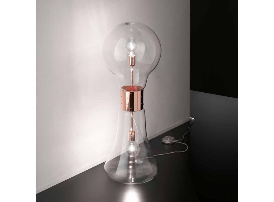 Selene Dina lampă de masă de designer din sticla originala de Murano Viadurini