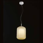 Selene Domino pandantiv lampa floare O21 H 27/140 cm sticlă Viadurini