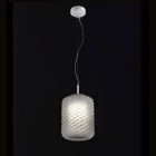 Selene Domino pandantiv lampa floare O21 H 27/140 cm sticlă Viadurini