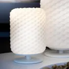 Selene Domino veioză Ø15 H22cm, realizate manual din sticlă suflată Viadurini